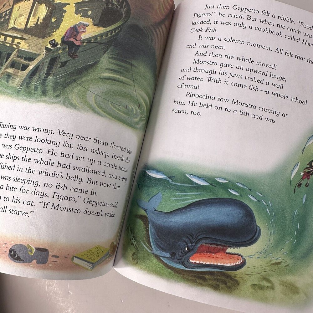Vintage 1953 Walt Disney's Pinocchio A Little Golden Book - Picture 4 of 8